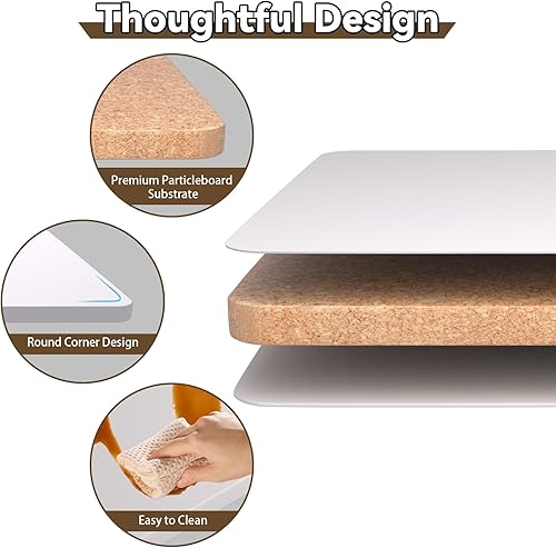 Miniatura 15 de MM MELISEN Mesa plegable montada en la pared, de madera blanca de 37.4 x 21.6 pulgadas, ahorro de espacio, para lavandería, cocina, dormitorio. Se