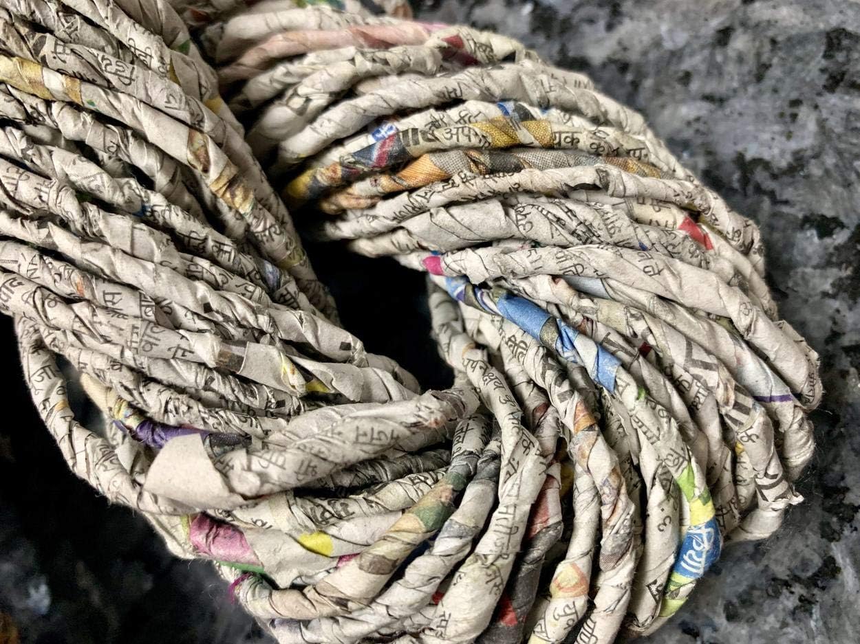 KNITSILK Recycled Newspaper Yarn - Magical Chunky, Perfect for Basket Weaving, Knitting, Rugs, Fibre Art (Pack of 3)