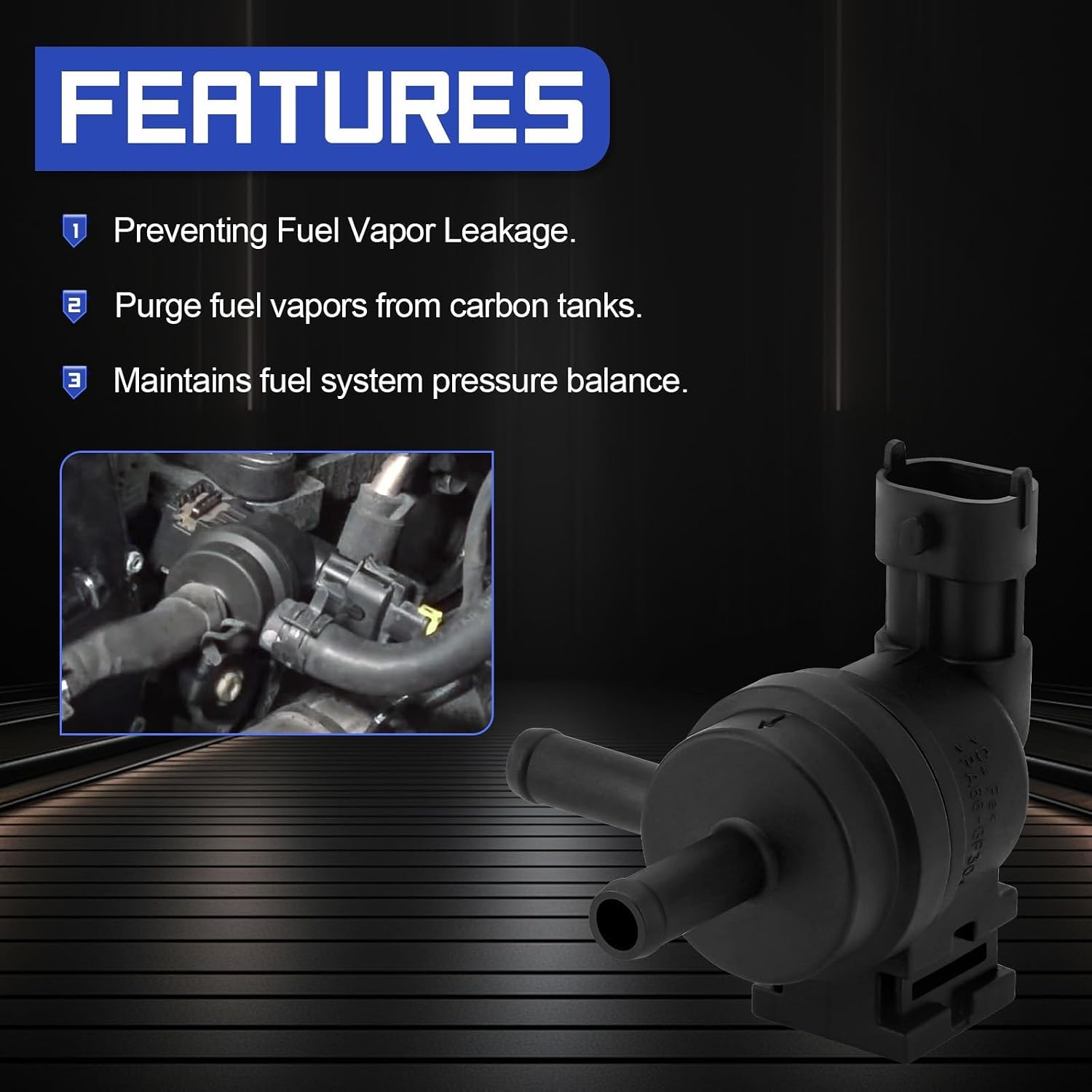 28910-2E000 Vapor Canister Purge Control Valve Fits for Hyundai Elantra Tucson Kia Forte Soul Replace# 911-383, 2M1282 28910-2E000
