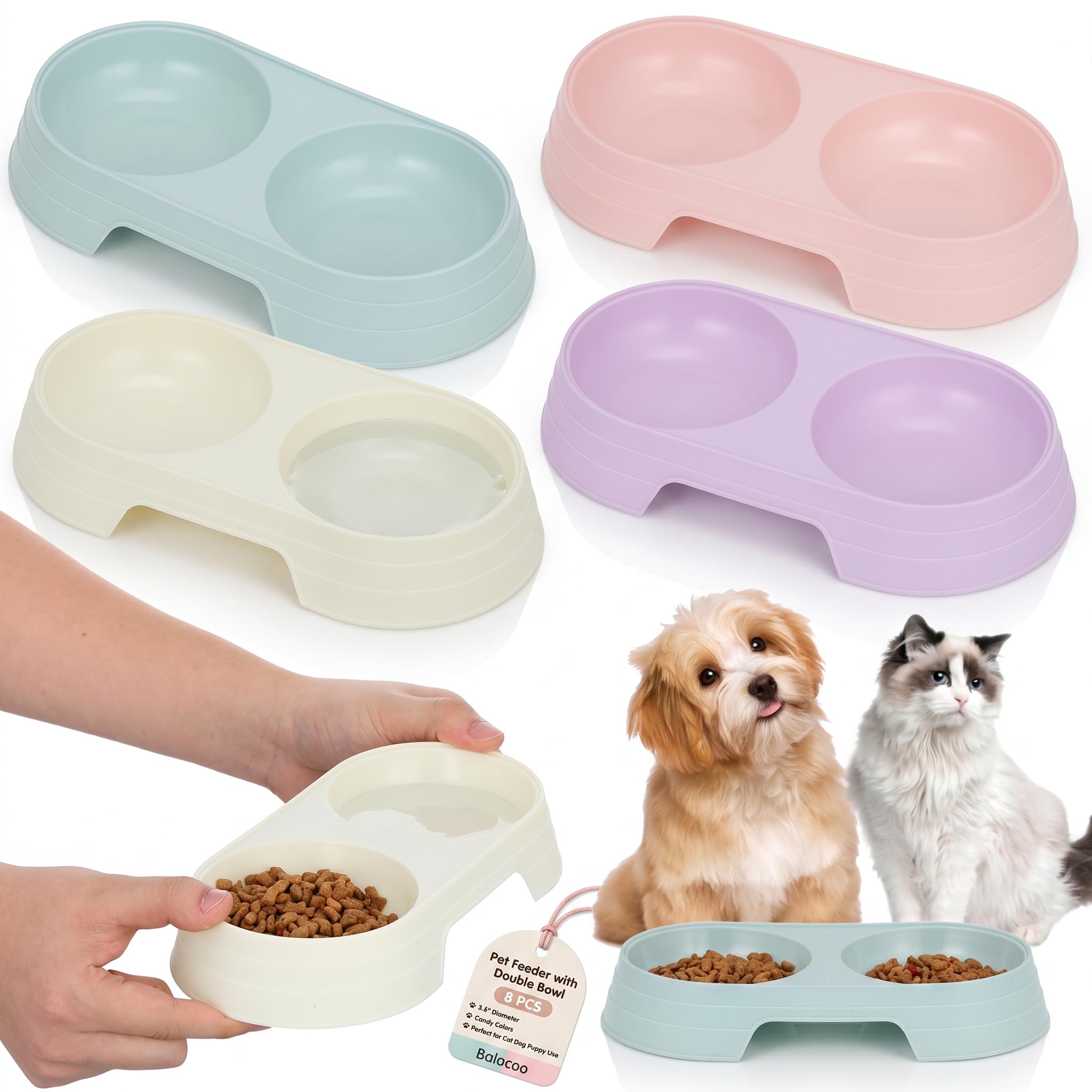 Distributeur d'eau pour lapin et chat balacoo - Fournitures de table surélevées pour la maison