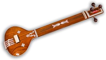 MAHARAJA Instrumental Tanpura, 4 Strings, Flat Tumba, Amazing Acoustics, Extra String Set, Tambura/Tanpuri/Tanpura/Tamburi PDI-II
