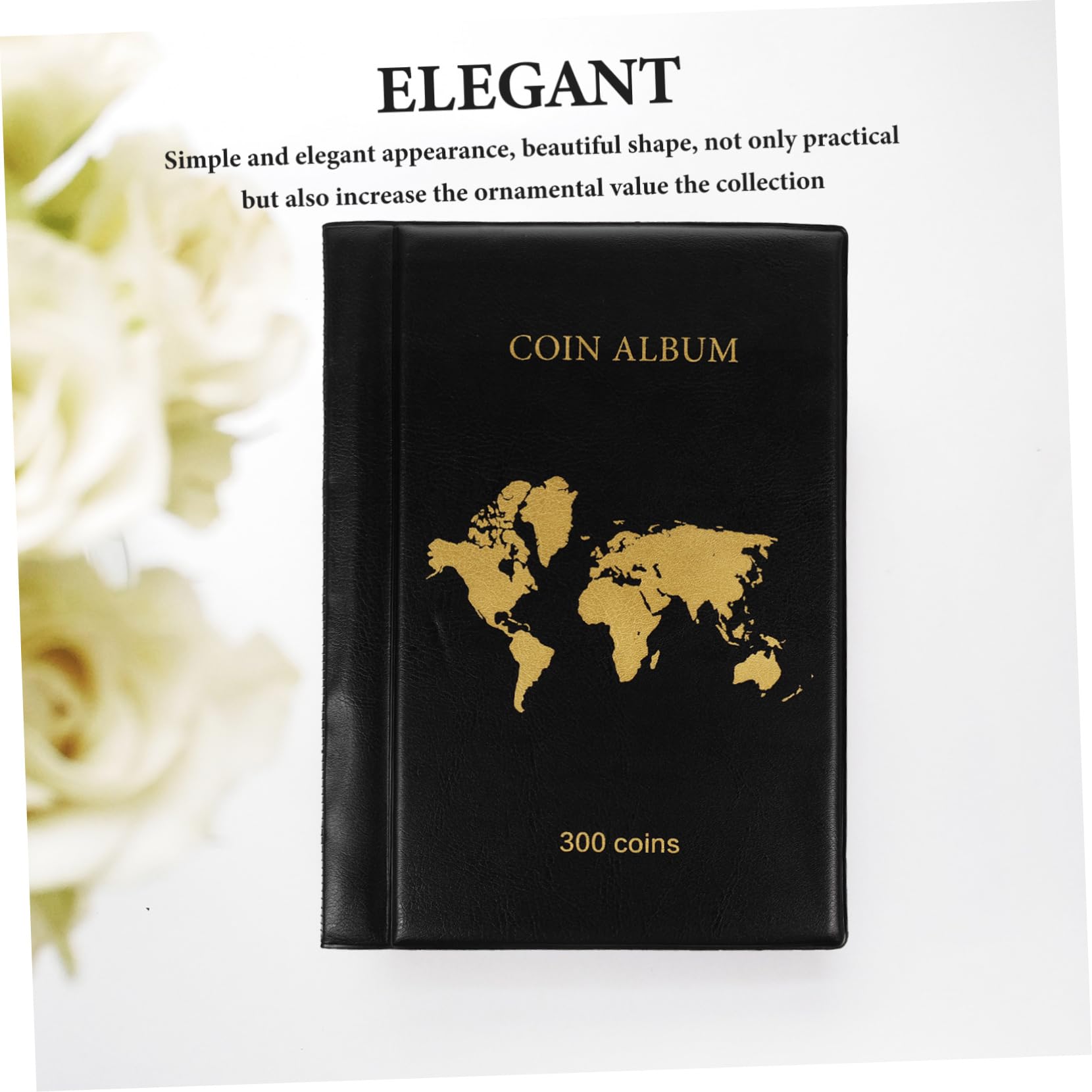 Álbum De Colección De Monedas Fundas De PU para Carpetas Carpeta De Dinero Vitrina para Billetes Coleccionables para Monedas Coleccion