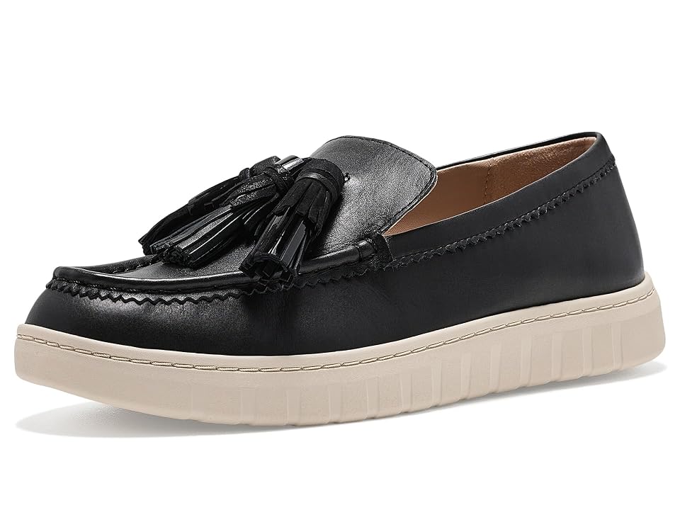 Johnston & Murphy Camryn Tassel Loafers Women's Flat Shoes Black: 7 M, Leather