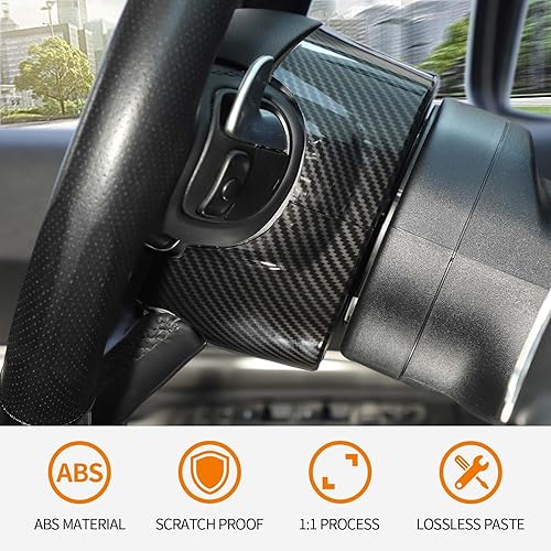 Miniatura 3 de RT-TCZ Para Challenger Volante Dash Trim para Chrysler 300C 2015+ para Dodge Challenger 2015+ Cargador 2011+ Durango 2014+ Fibra de Carbono