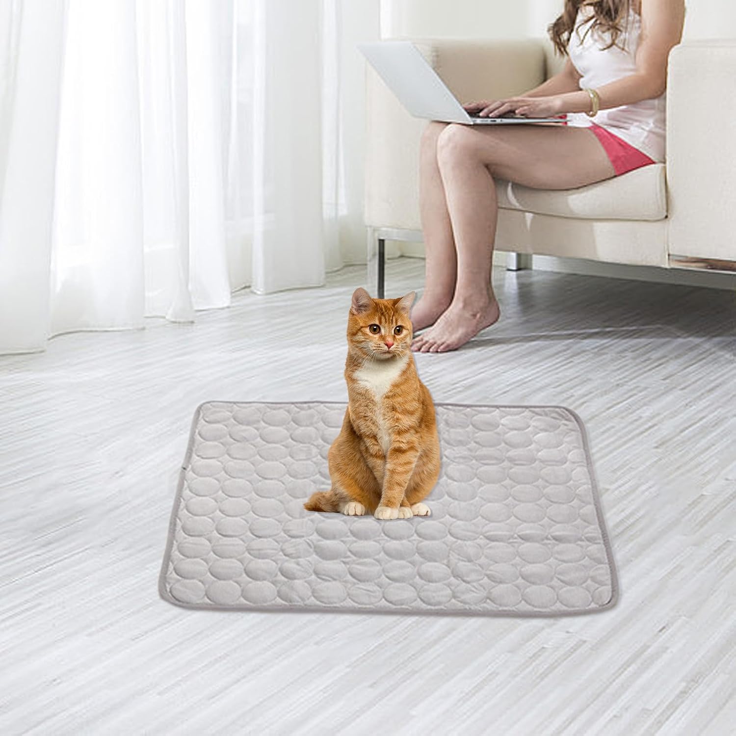 Pet Cats Mats Dog Bed Kennel Machine Washable Easy to Clean Breathable Dog Bed Mat for Pet Sleep
