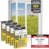 EASYmaxx Fly Screen for Windows with Magic Click | Mosquito net can be Cut to Size for All Windows up to 150x130 cm | Easy Installation with 12 Magnets - no Drilling or screwing [4 Pieces] - 1