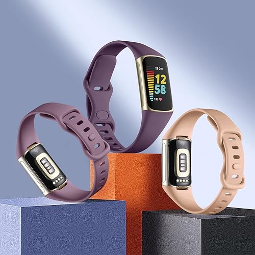 Vista 36 de Maledan Paquete de 3 correas compatibles con Fitbit Charge 5/Charge 6 bandas para hombres y mujeres, correa de repuesto deportiva suave y duradera
