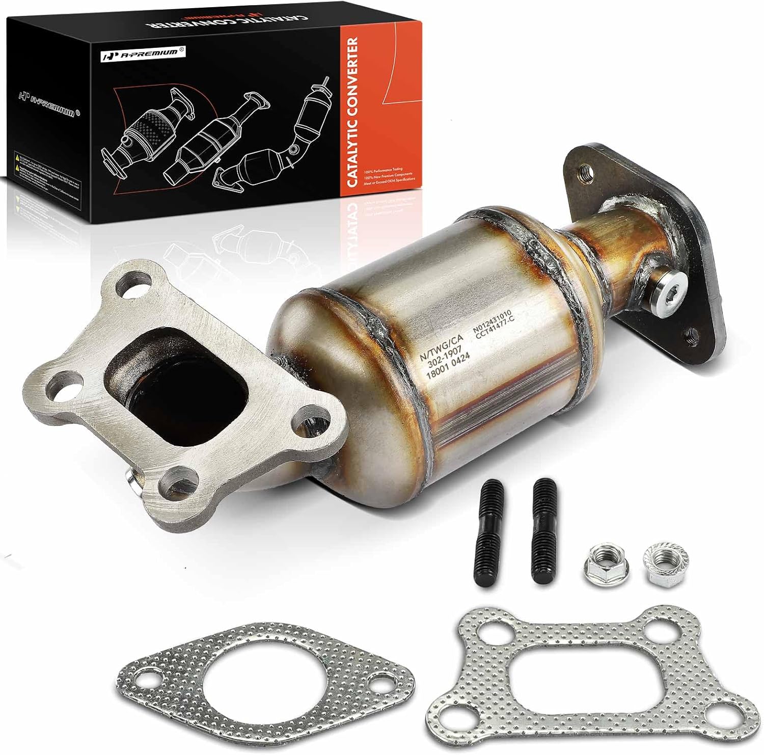 A-Premium Right Firewall Side Catalytic Converter with Gasket Kit Direct-Fit Compatible with Chevrolet Impala 2014-2018 & Buick LaCrosse 2012-2016 & Cadillac XTS 2013-2016, 3.6L, E.P.A. Compliant