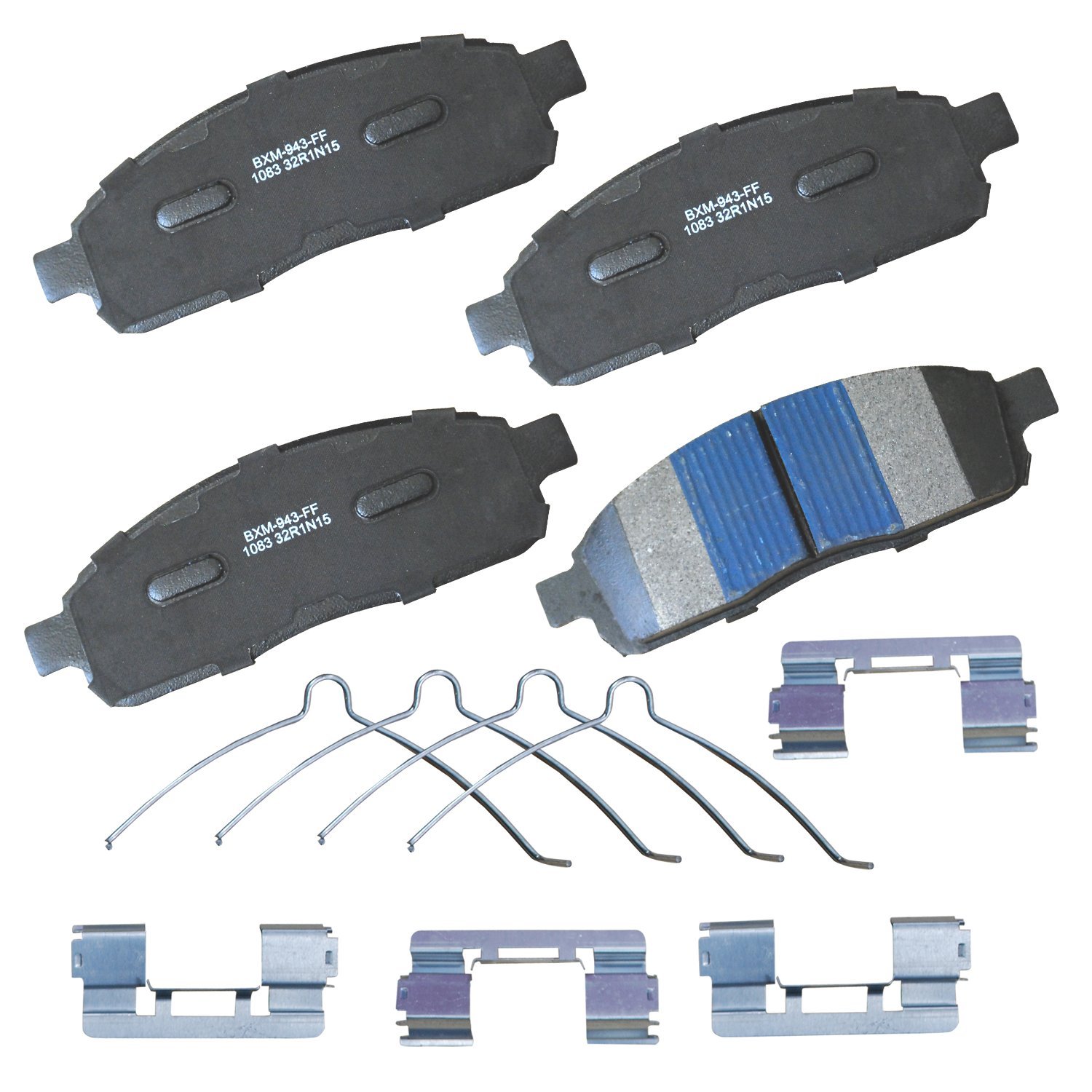 Bendix Premium SBM1083 Semi-Metallic Front Brake Pads for Ford F-150 2009-2004, Lobo 2005-2004