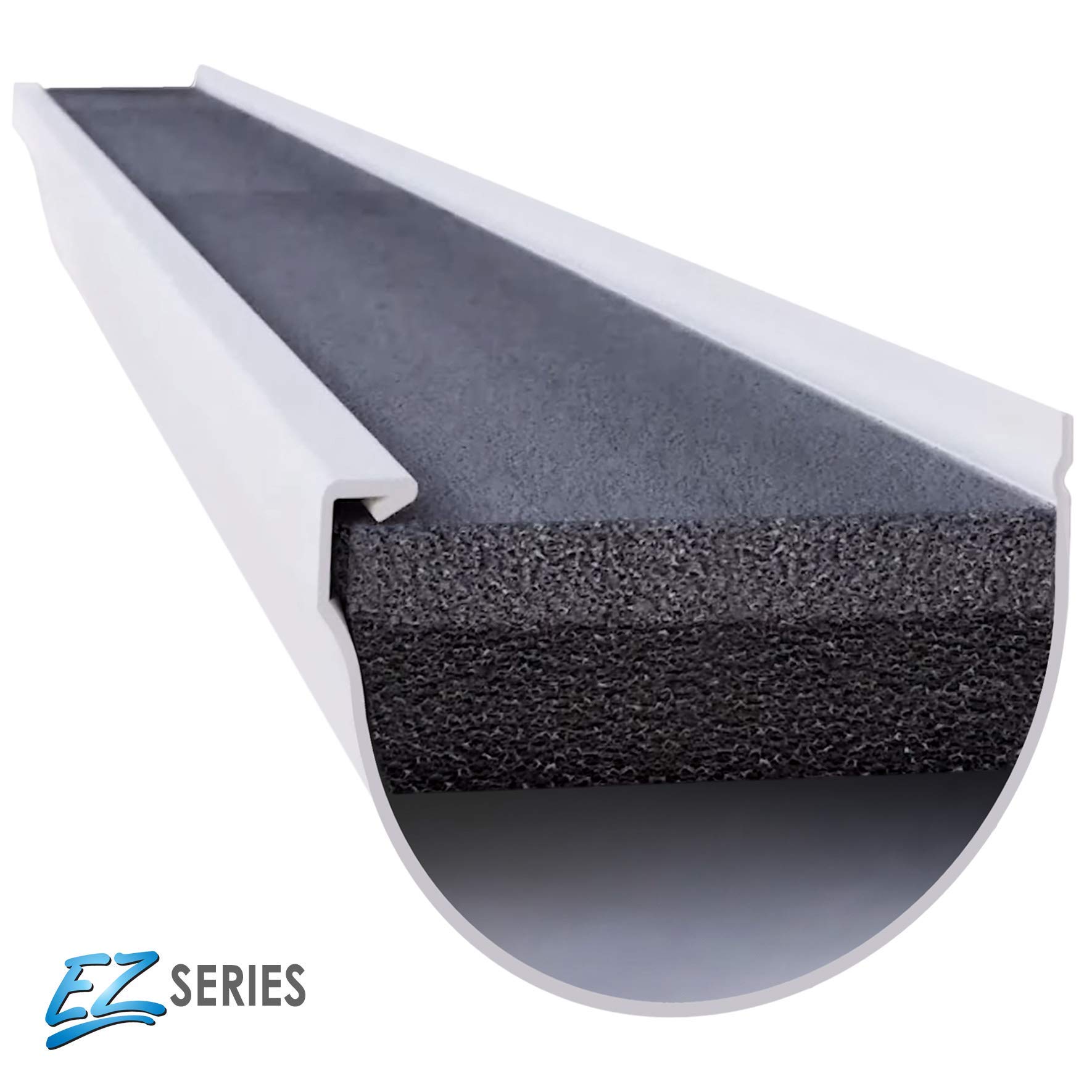 Buy GUTTERSTUFF EZ Gutter Guard 6Inch Half Round Style Foam Gutter
