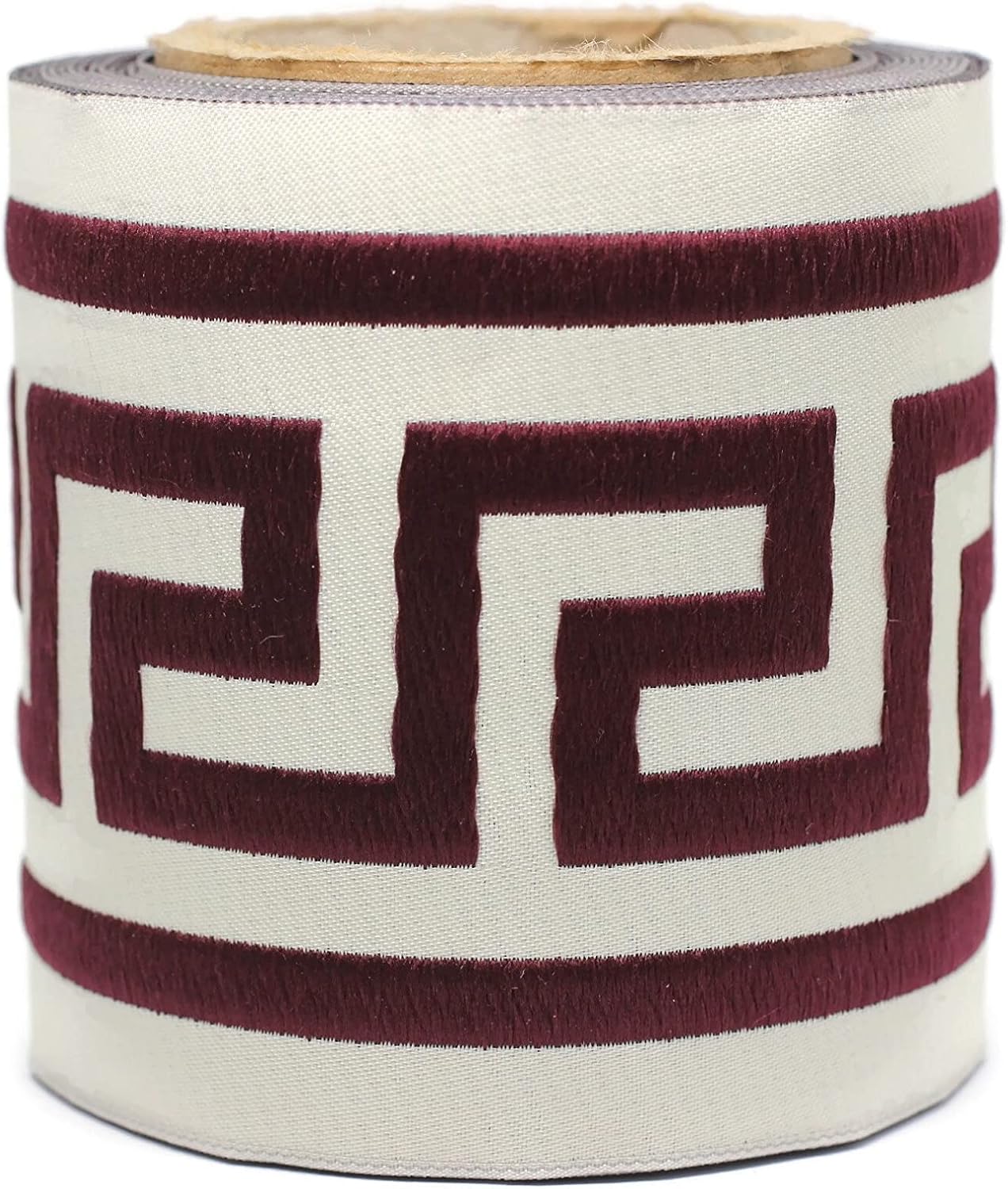 3.8 Yards Spool 3.9" Greek Key Drapery Trim Jacquard Ribbon for Your Drapes Curtains Drapery Banding Trim Tape V6 197