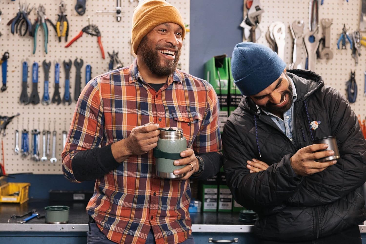 STANLEY Adventure To-Go Food Jar and Spork 24 oz | Vacuum Insulated Food Container | Wide Mouth Screw On Lid | Packable for Travel | Stainless Steel with Leakproof Lid | BPA-Free | Black 2.0