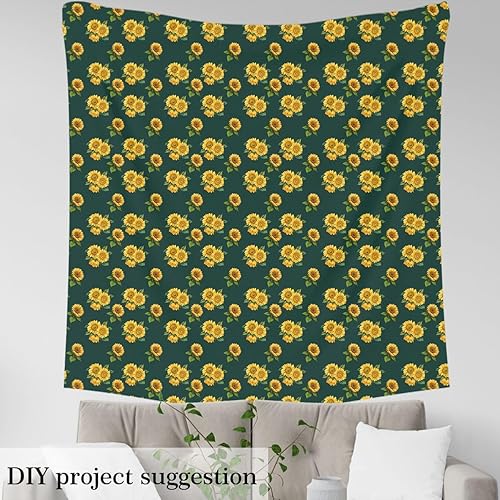 Vista 73 de Erosebridal The Yards - Tela floral de The Yard, tela de decoración de hojas retro, tela de tapicería de flores de hortensias de abejas de granja