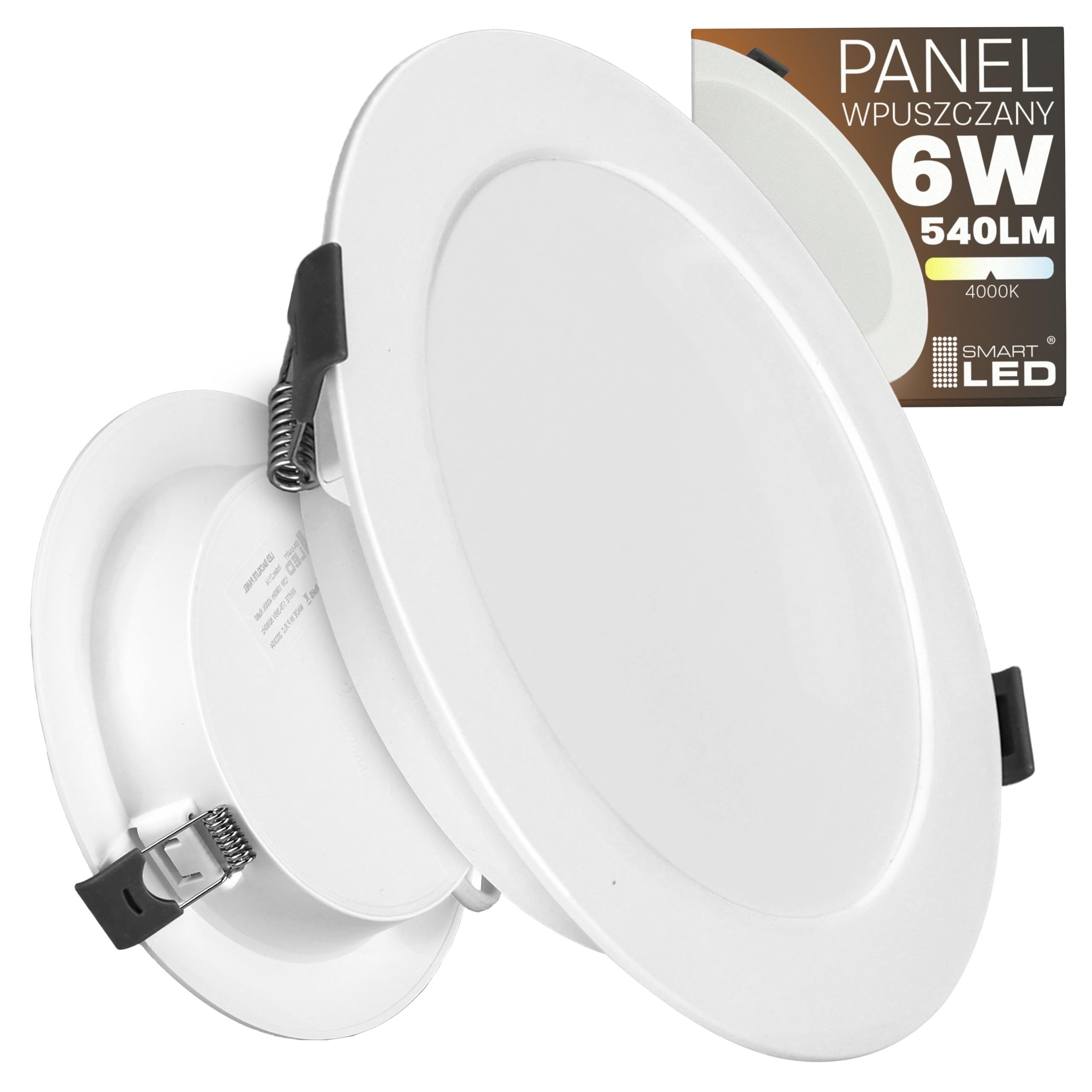 Einbaustrahler 230V 118mm, LED Spots 6W 4000K neutrale Lichtfarbe, Deckenspot, Einbauleuchten, Spots Deckenleuchte Einbauspots für Badezimmer Schlafzimmer, runden, 20er Set (20 Stück, rund, 6W)