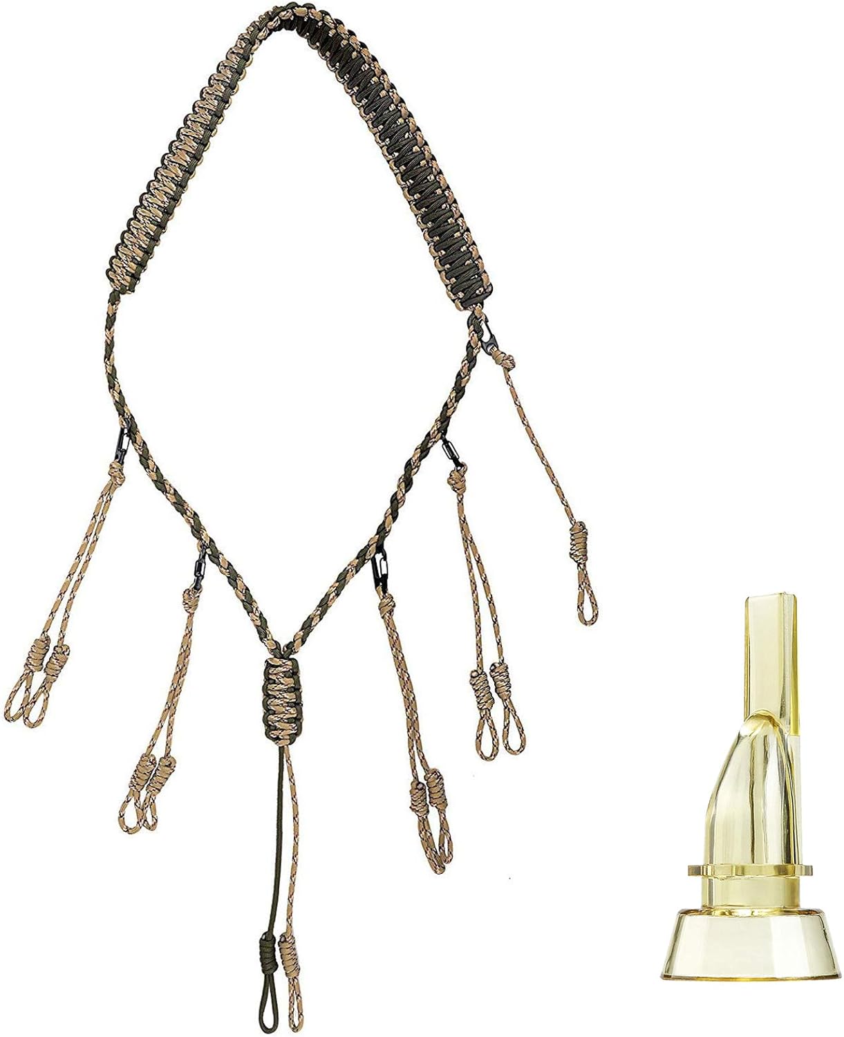 GLORYFIRE Duck Call Lanyard with Removable Drops Secures 5