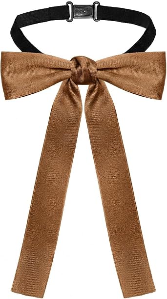 Western Bow Ties for Men Women Adjustable Clip on Ribbon Bow Tie for Cowboy Cowgirl Costume Uniform Shirt