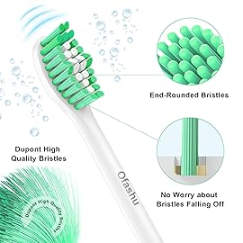 Replacement Heads for Philips Sonicare E-Series - Ofashu Brush Head Compatible with Essence Xtreme Elite Advance 7022 5610 White, 6 Packs Screw-on Electric Toothbrush