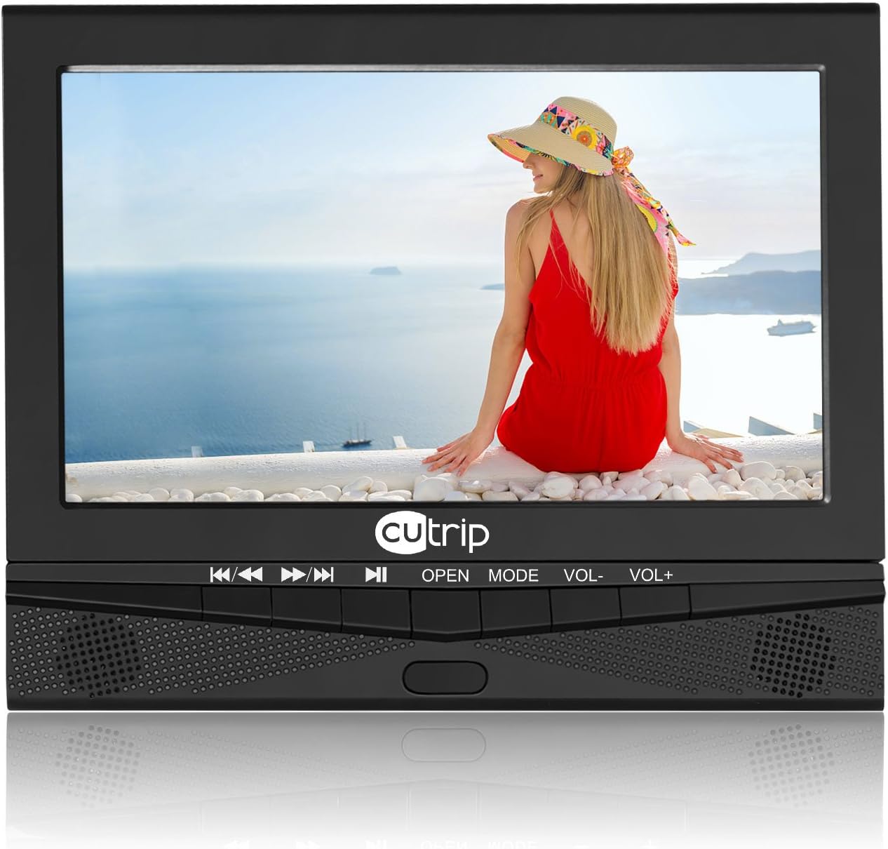 10.1 Inch Car Dvd Player Headrest Monitor CUtrip TFT Screen HD Portable Dvd Players, 5 Hours Rechargeable Battery Built-in,with Headrest Mount