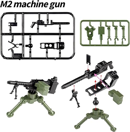 Miniatura 14 de Juego de 63 piezas de armas militares, accesorios de fuerzas especiales del Reino Unido, juguetes de armas, equipo militar, bloques de batalla