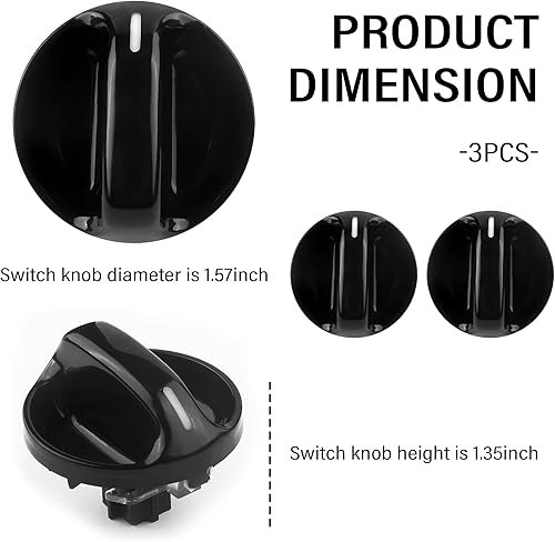 Miniatura 2 de 3 perillas de control de clima para interruptor de CA para automóvil, pomos de repuesto para aire acondicionado, OEM #55905-0C010 559050C010,
