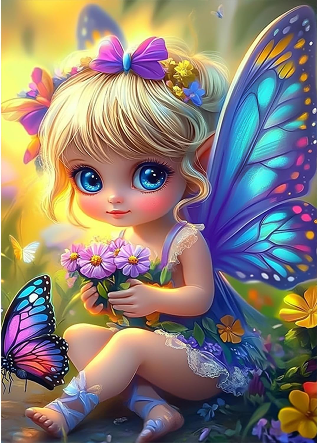 AIRDEA Elf Diamond Art Painting Kits for Adults Beginners