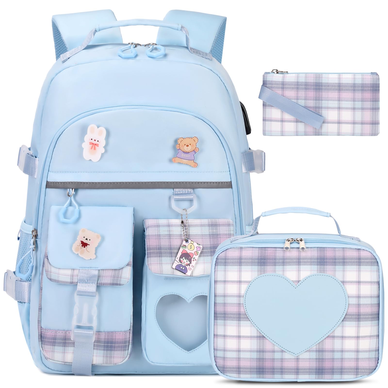 Photo 1 of ACESAK Backpack with Lunch Box - Blue