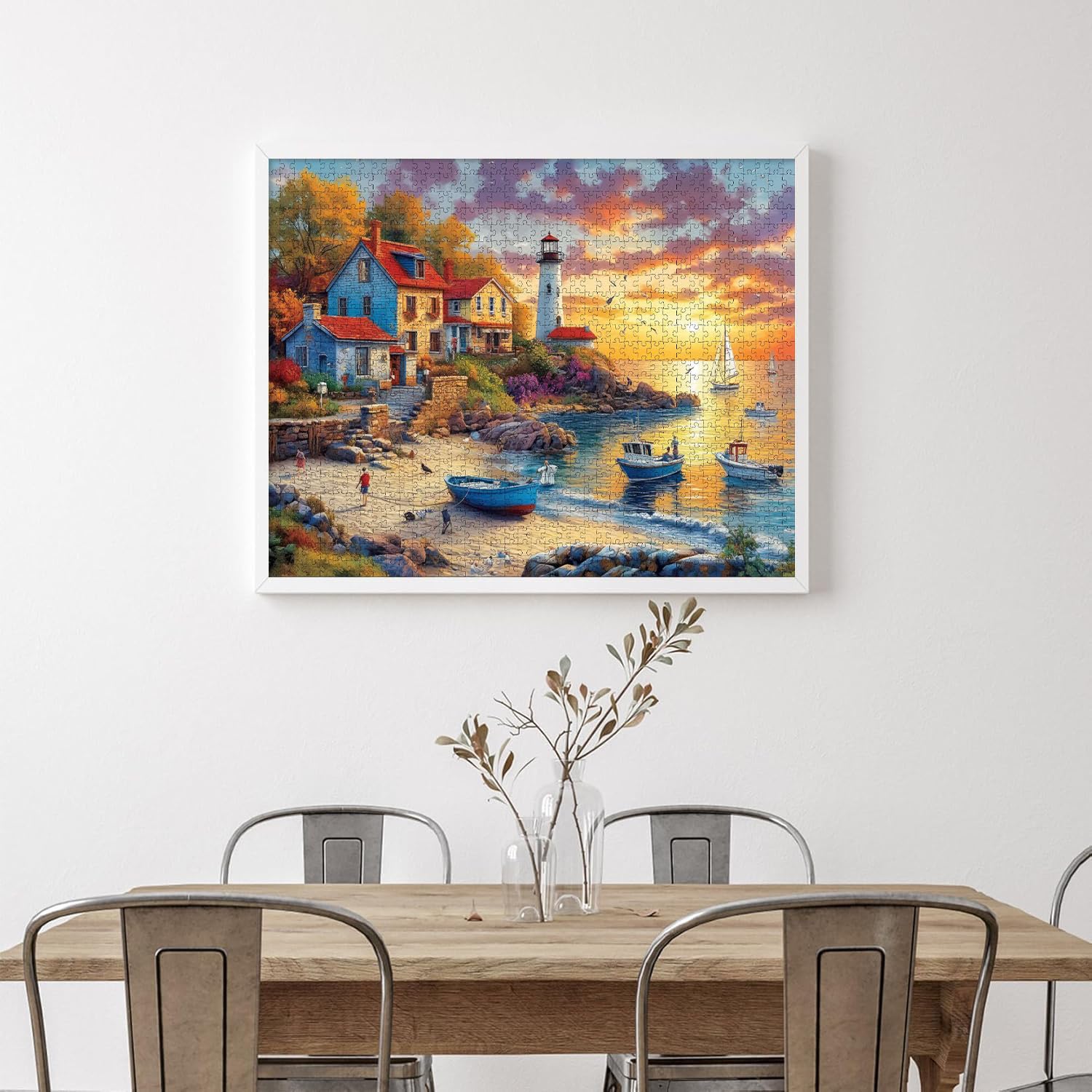 Puzzle 1000 Teile Landschaft Klassische Puzzle Erwachsene 70 X 50cm, 1000-Teile-Puzzle Geeignet als Wanddekoration und Geschenk mit 1:1-Poster und Geschenkbox