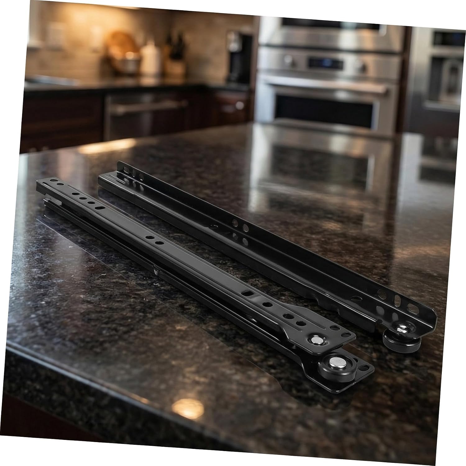 2 Sets Bottom Mount Drawer Slides 12 Inch Two-Section | Soft Close, Smooth Sliding, Easy Installation, Universal Fit for Cabinets and Dressers