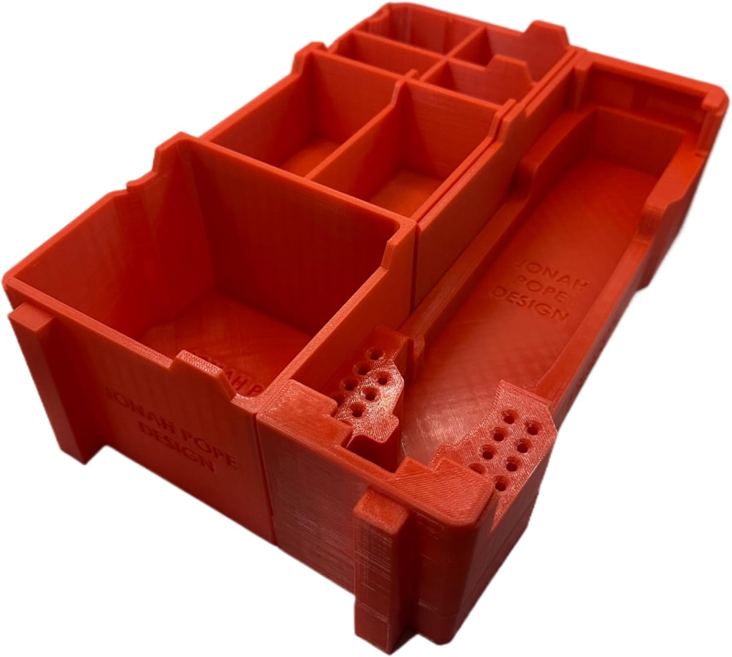 Jonah Pope Design 3d Printed Insert designed for M12 Brushless Rotary Tool and Packout Organizer (insert Only) Industrial Gray