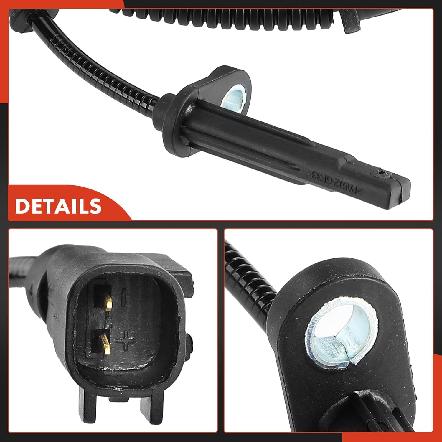 A-Premium 2PC Set Rear ABS Wheel Speed Sensor Compatible with 2014 Jeep Cherokee, with Off Road Suspension - Rear Driver and Passenger Side, Replace# 4779897AA, 04779897AA