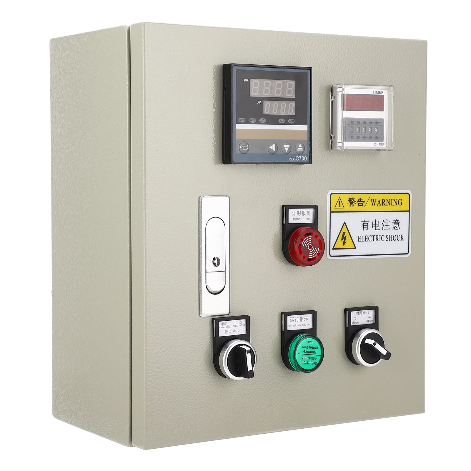 Annadue Controlador de Temperatura PID Caja de Termostato Trifásico 15KW 380V Pantalla Digital de Alta Precisión Control de Temperatura Inteligente para Horno Máquina de Curado UV
