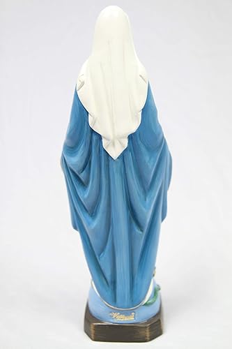 Miniatura 7 de Vittoria Collection Figura de escultura italiana de 12 pulgadas de Nuestra Señora de Gracia, fabricada en Italia, para interiores y exteriores