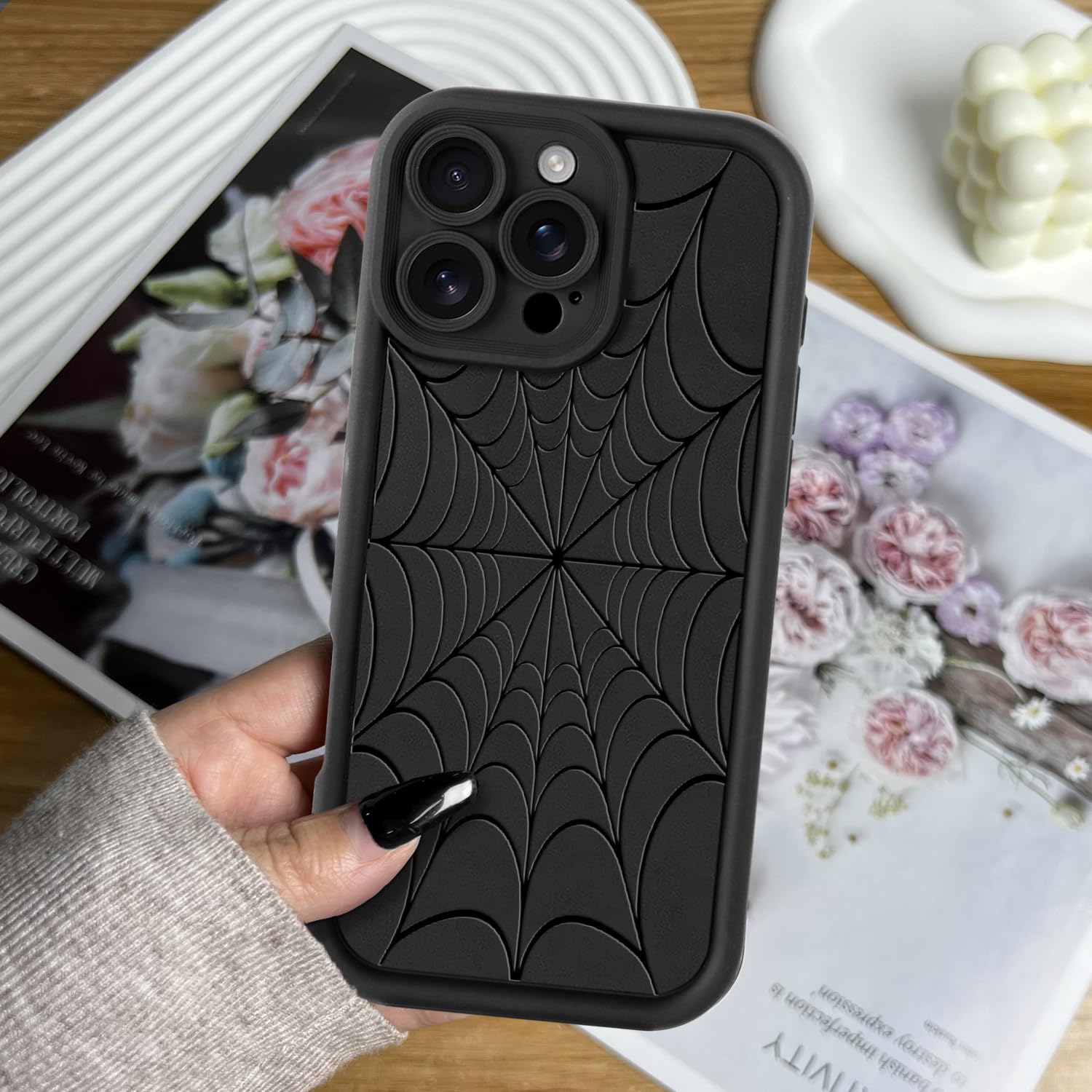 Amazon.com: Potok Black Spider Web Phone Case for iPhone 14 Pro, Black Cute Spider Web Pattern for Women Girls, Soft TPU Girly Spider Web Phone Case, Bumper Shockproof Protective Case for iPhone Amazon.com: Potok Black Spider Web Phone Case for iPhone 14 Pro, Black Cute Spider Web Pattern for Women Girls, Soft TPU Girly Spider Web Phone Case, Bumper Shockproof Protective Case for iPhone