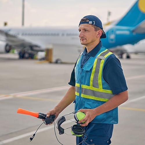 Miniatura 2 de KAYGO Chalecos de seguridad de alta visibilidad KG0100, Chalecos de seguridad reflectantes con bolsillos y cremallera,ANSI Tipo R Class2 Not FR