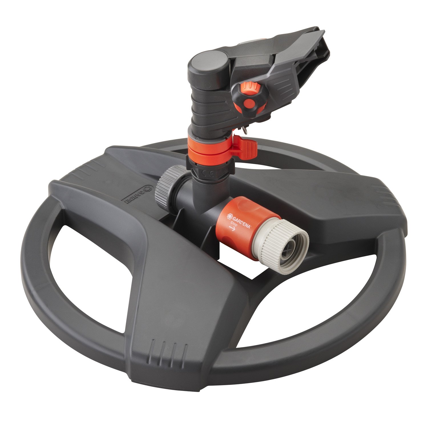 Gardena38142 Classic Impulse Sprinkler on Weighted Sled Base