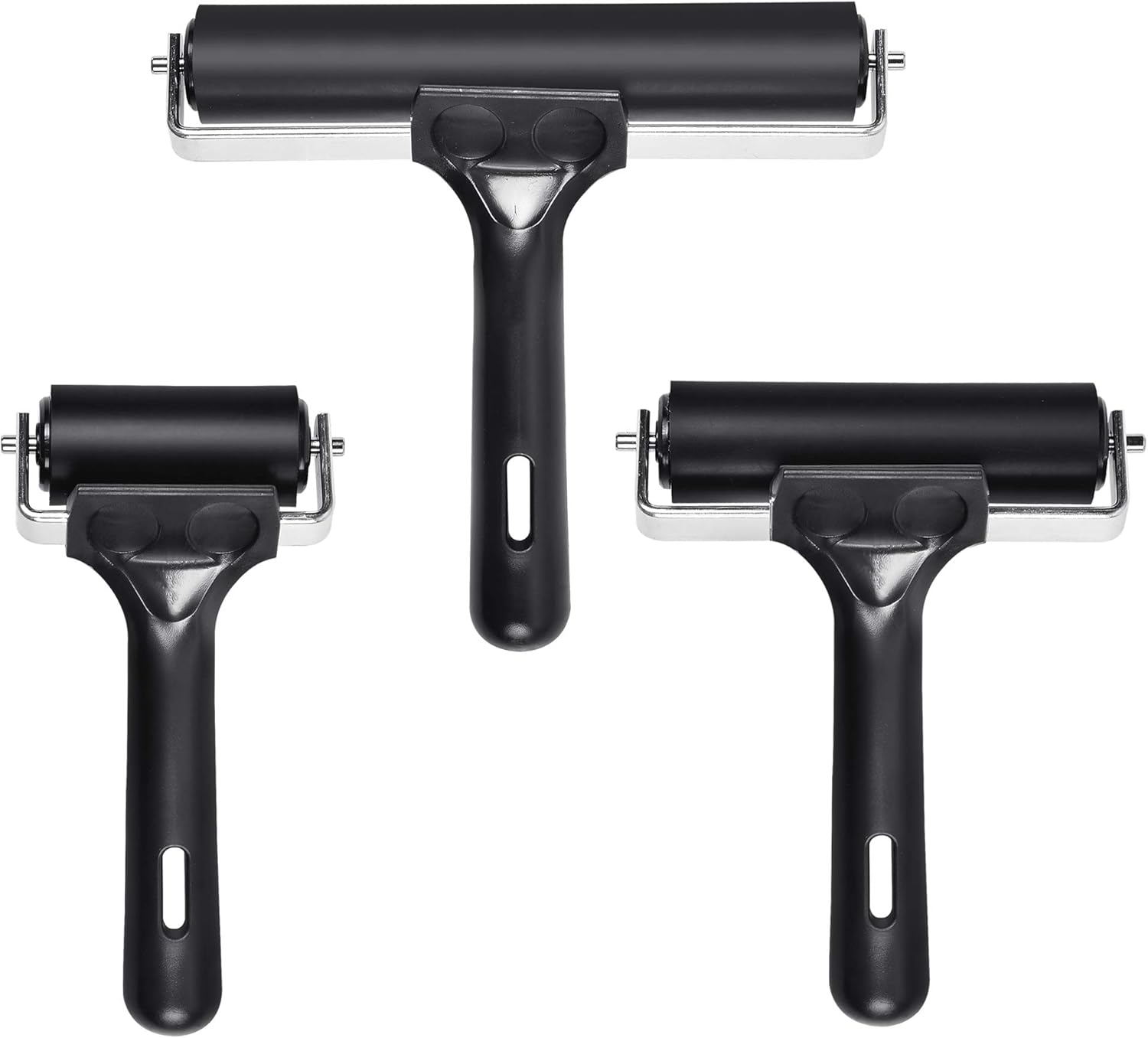 3 PCS Printmaking Brayers, Rubber Roller Paint Brayer for
