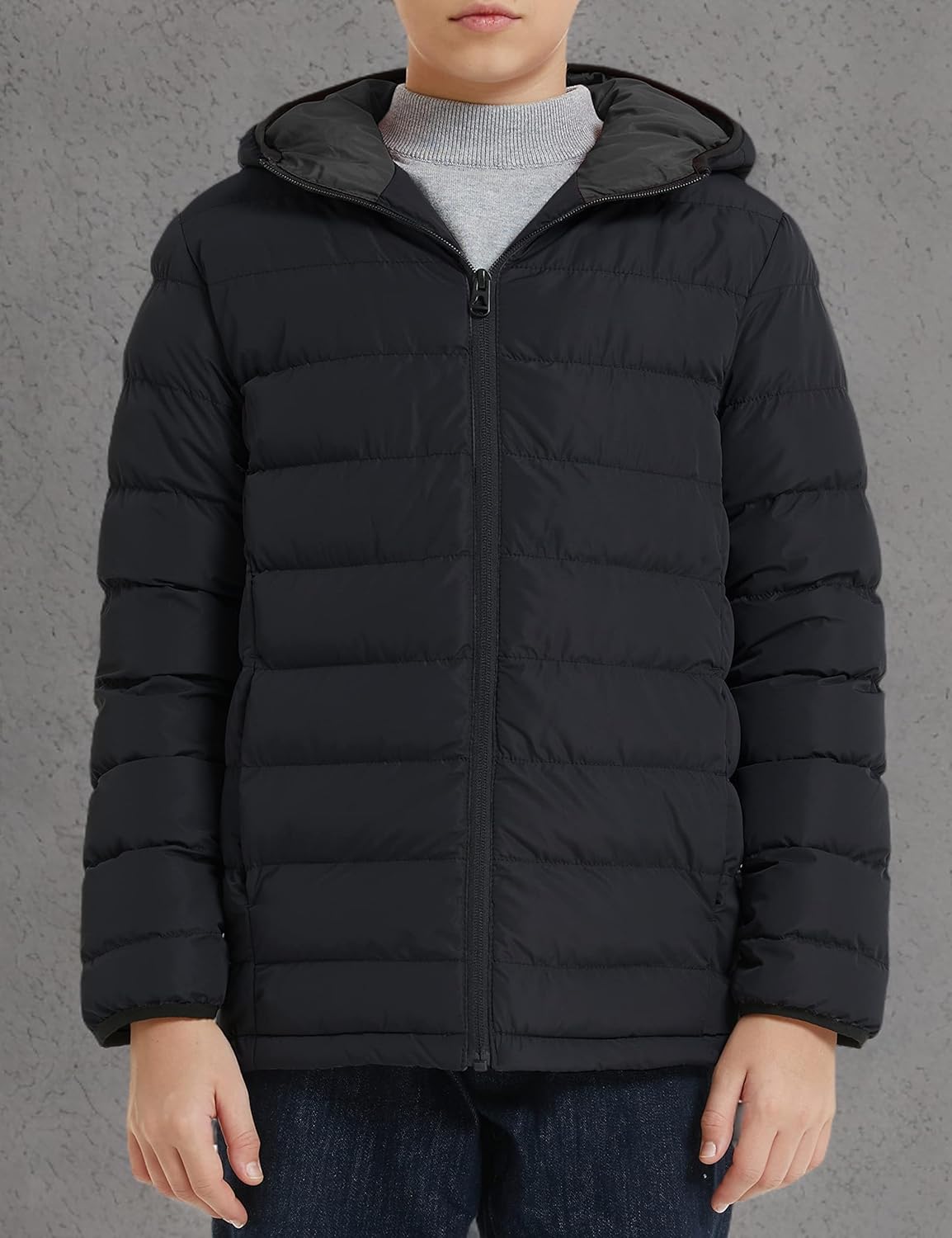 wantdo Boys' Winter Coat Lightweight Puffer Jacket Waterproof Outerwear Hooded - Image 7