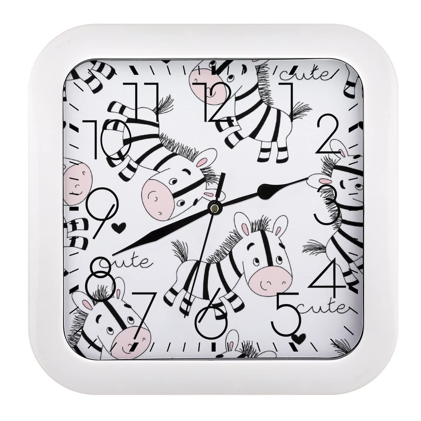 Pendule murale silencieuse design moderne 26cm pour une concentration absolue
