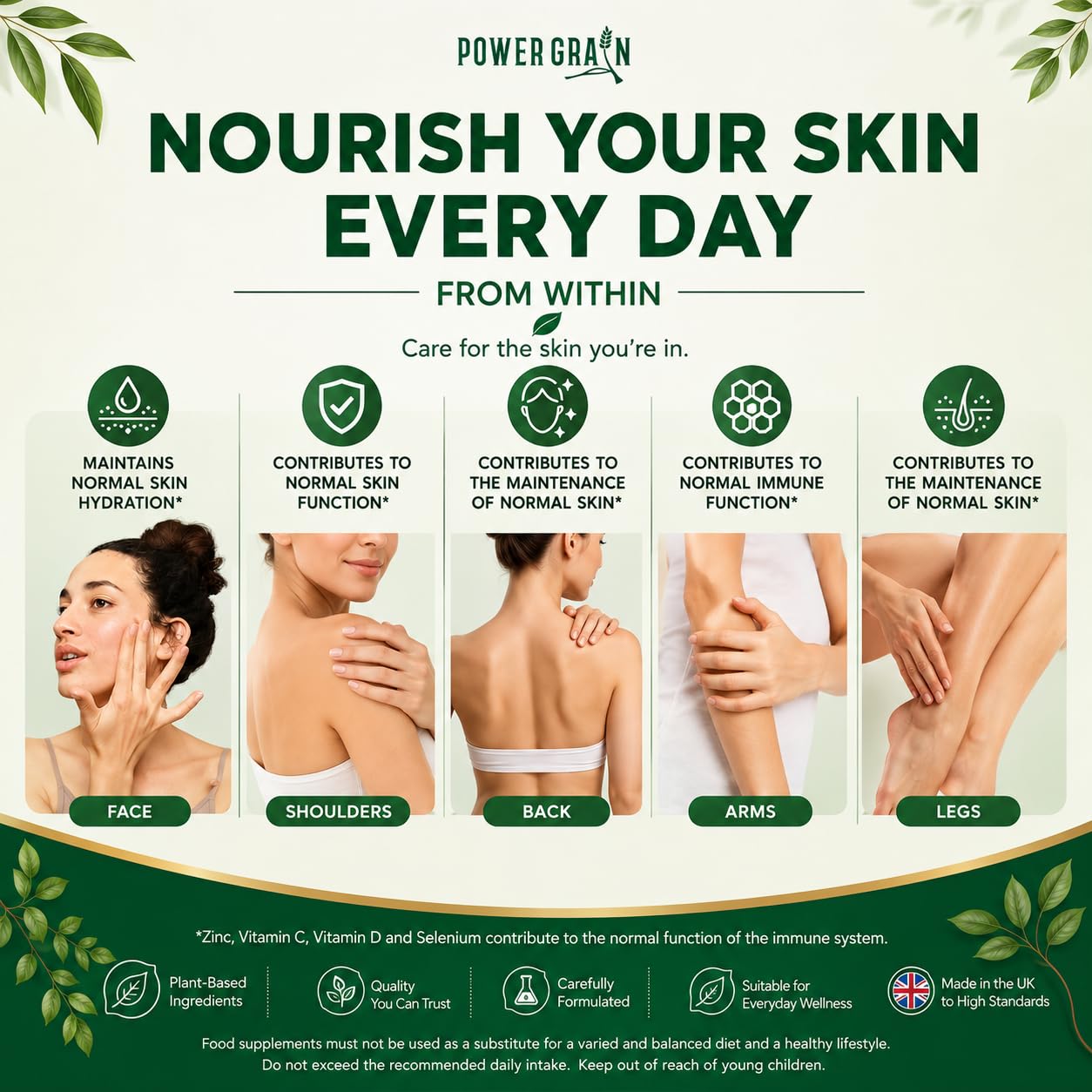 Eczema Support Supplement – Skin Barrier, Redness & Itch Support with Probiotics, Hyaluronic Acid, Curcumin, Quercetin, Zinc & Vitamins C, D3, E – 60 Capsules — Amazon image 3