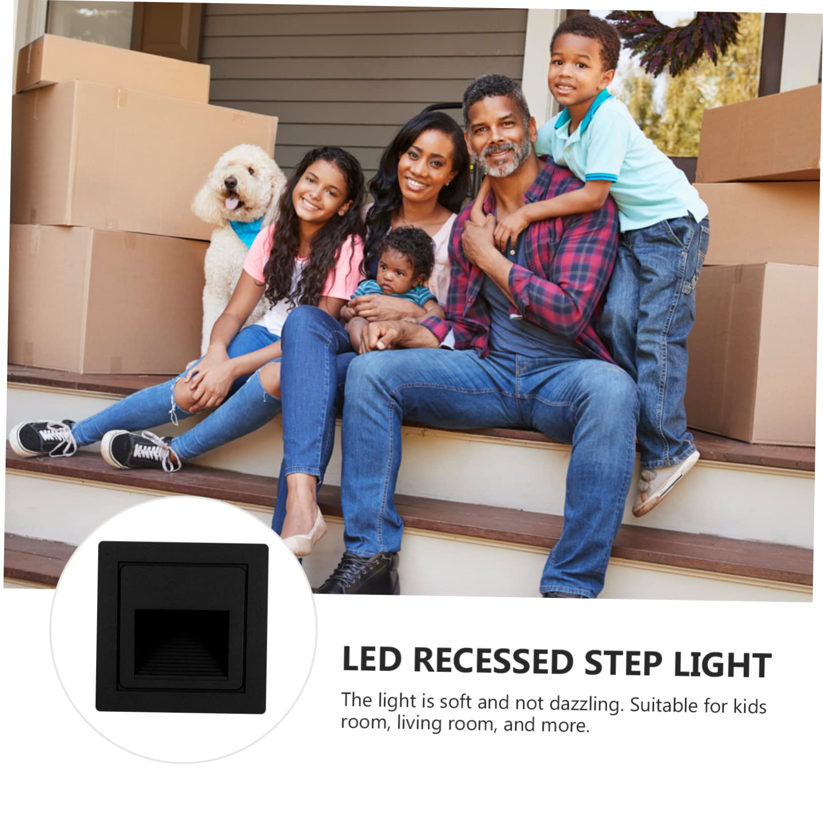 Genérico Aplique empotrable de Pared LED, Blanco Frio Luces de Escalera, Iluminación y Luces Decorativas