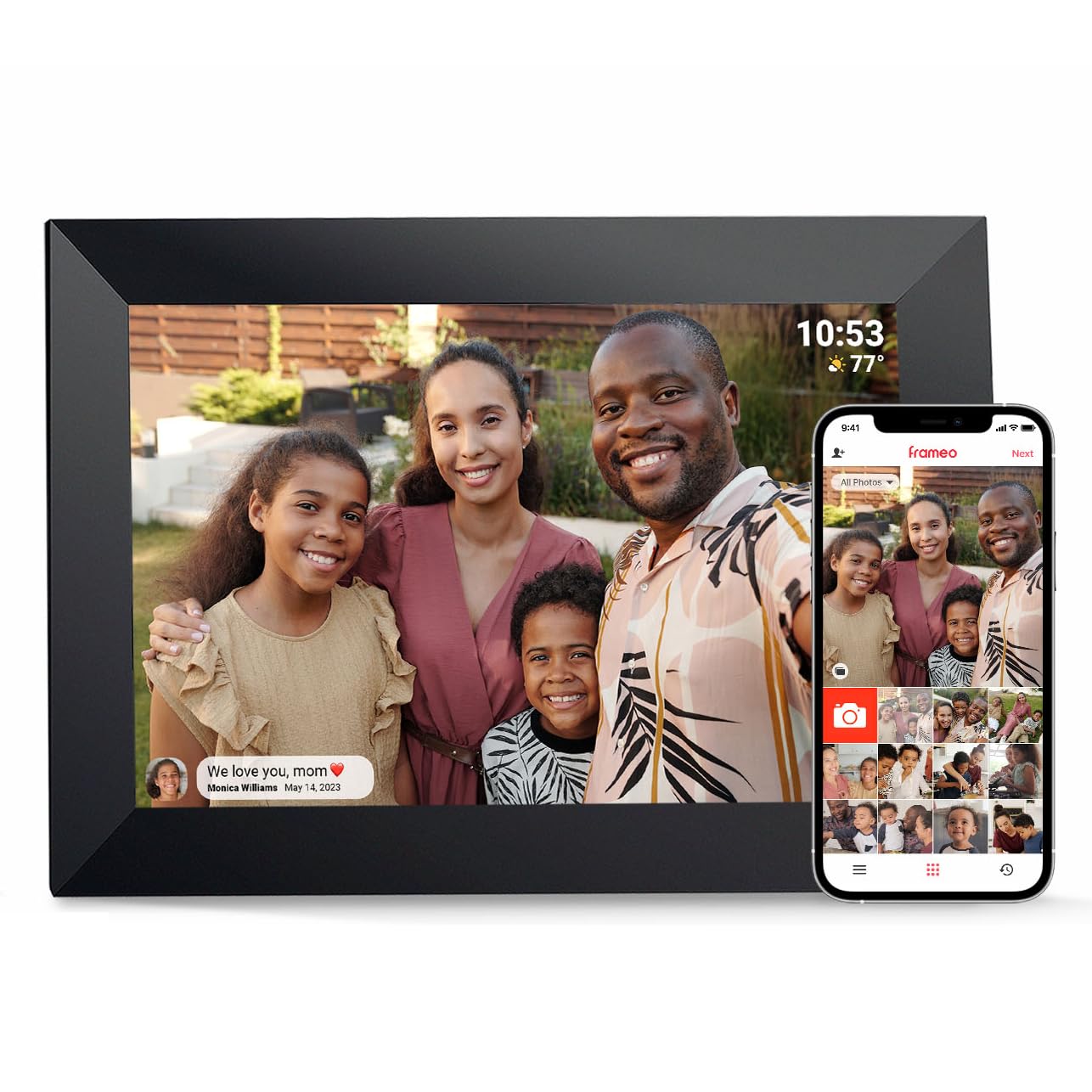 PRAKTICA 10" Digital Photo Frame 1280 x 800 with Wi-Fi and Frameo Software