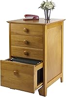 Vista 5 de Winsome Studio File Cabinet, Honey