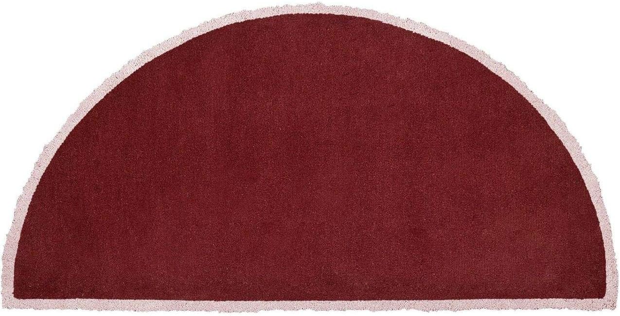 Minuteman Half Round 44'' x 22'' Hearth Rug - Plum Wine (H-50)