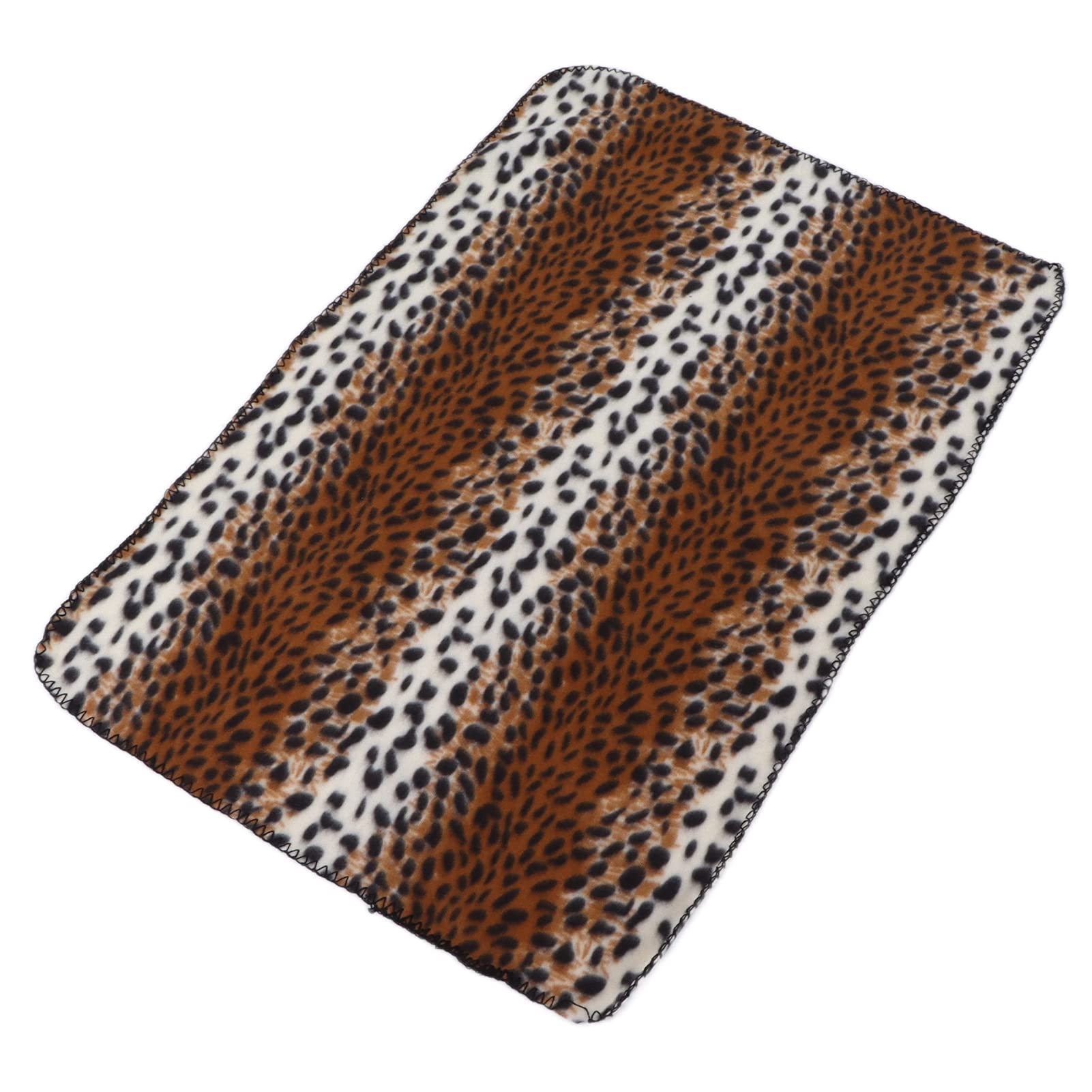 Qukaim Blanketfor - Manta de felpa suave para mascotas pequeñas, lavable a máquina, estampado de leopardo, M