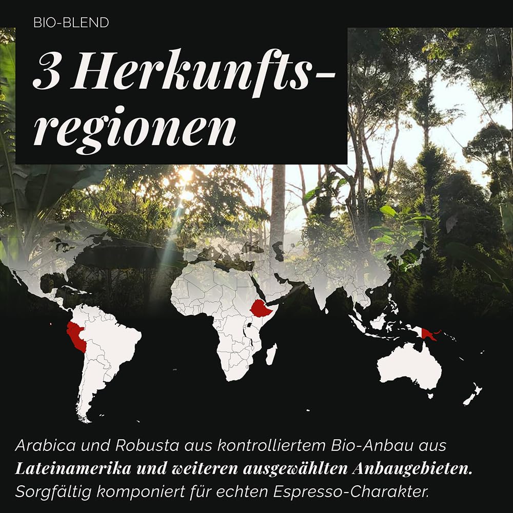 Mount Hagen, Dark roast, Bio FT Naturland Espresso, 1 kg de frijol entero