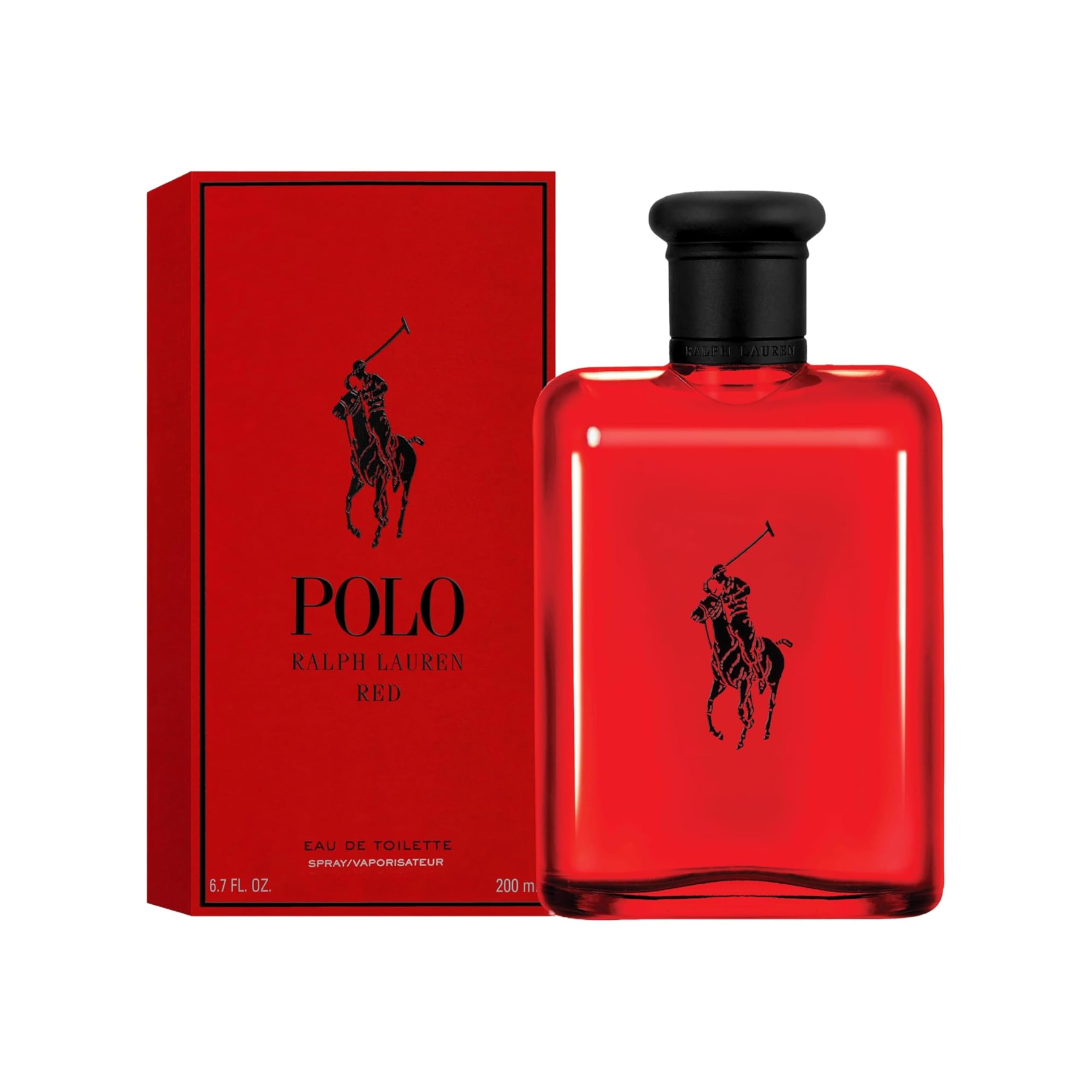 Ralph Lauren Polo Red Eau de Toilette für Herren, fruchtig-würziger Duft mit Grapefruit, rotem Safran & Zedernholz, für selbstbewusste Männer