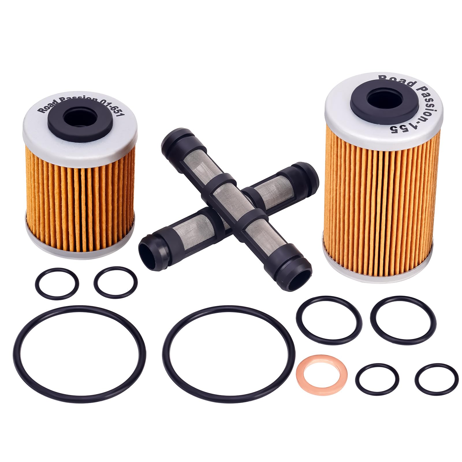 Road Passion Ölfilter Motorrad Ölfilter-Kombisatz Kompatibel mit 690 R/Enduro/R/SMC/R