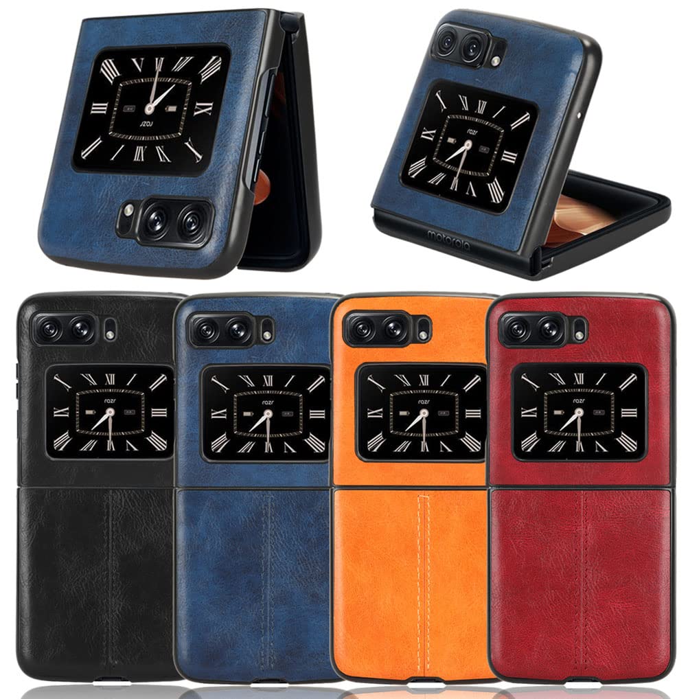 Koelaa Custodia per Motorola Razr 60, Cover Protettiva Antishock con Slot Schede, Protezione Schermo, Sottile, Resistente agli Urto, Case Elegante per Uomo/Donna-Rosso