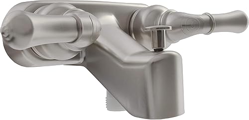 Dura Faucet DF-SA110C-SN RV - Desviador de válvula de grifo para bañera y ducha con asas clásicas (níquel satinado cepillado)