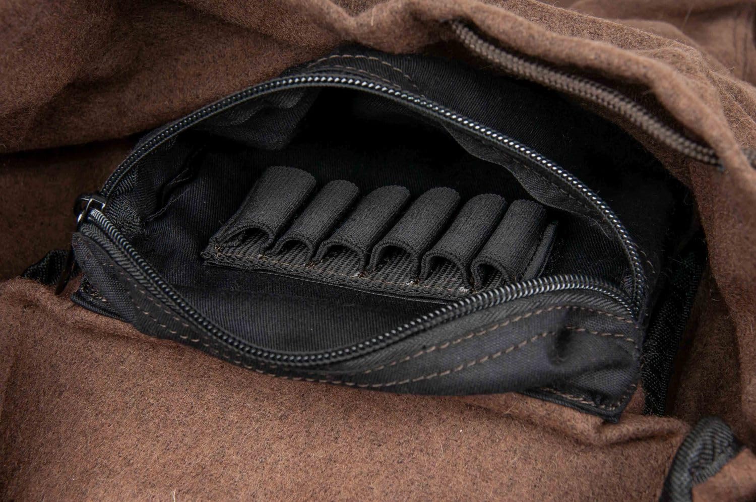 FARM-LAND Jagdrucksack Bradford Braun Loden Leder Rucksack